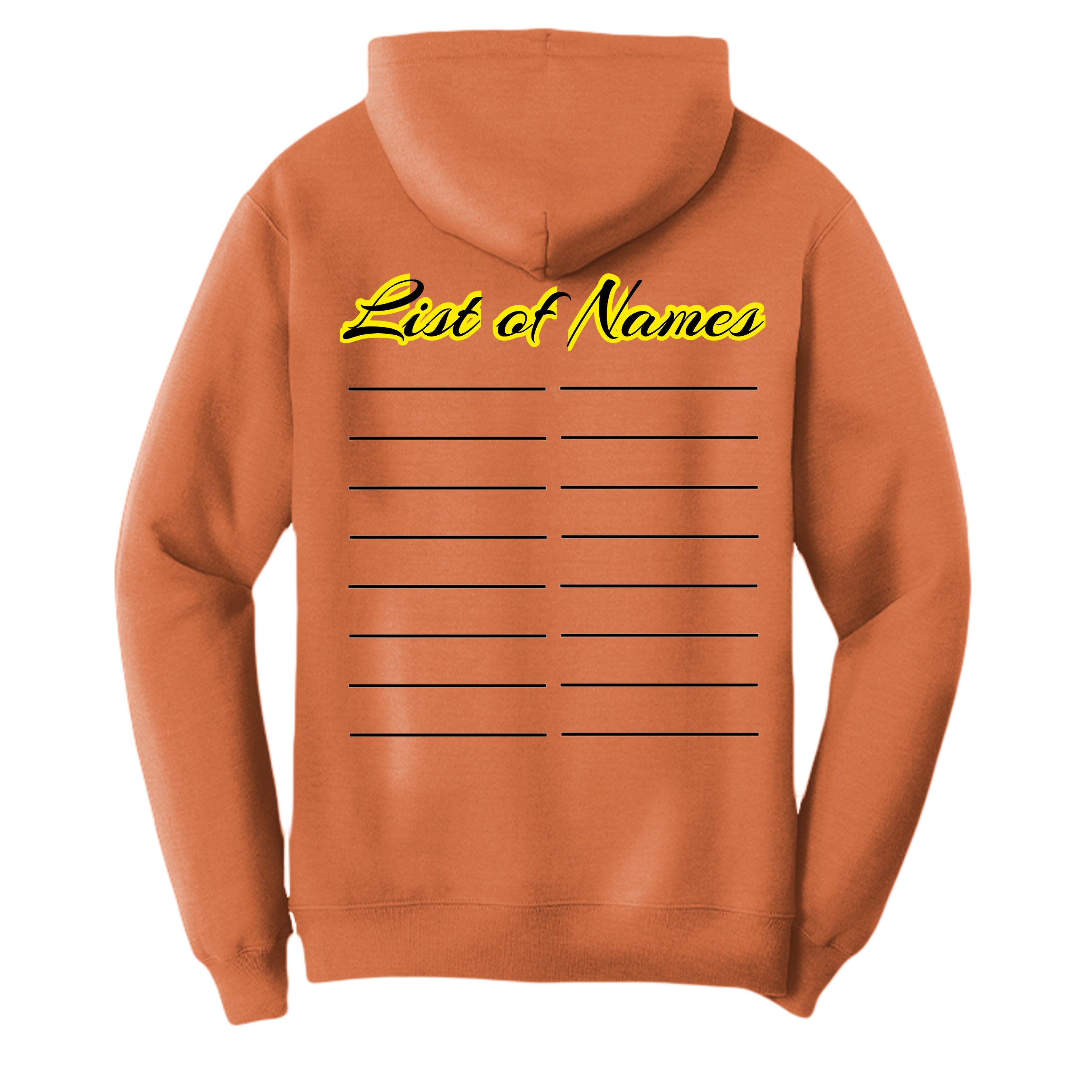 Safety Orange - PC78H - BACK